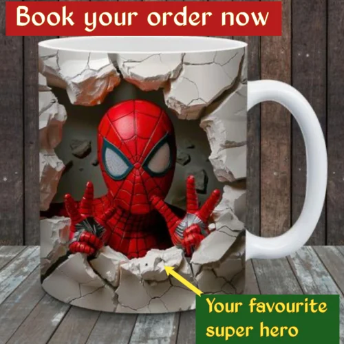 Spider Man Printed Ceramic Mug